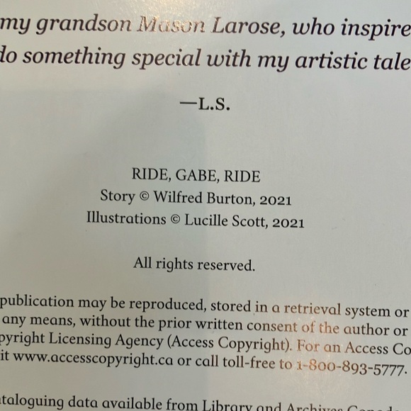 Métis history book: Ride, Gabe, Ride Book by Wilfred Burton - Picture 5 of 13